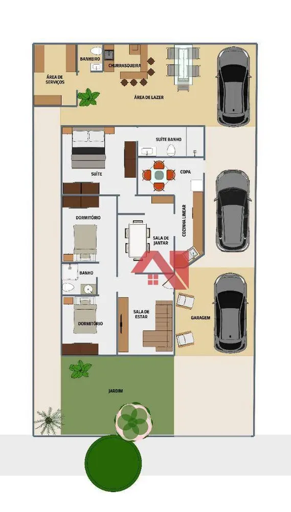 Casa, 3 quartos, 172 m² - Foto 6
