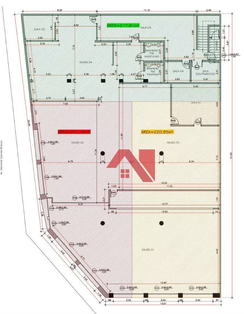 Loja-Salão para alugar, 220m² - Foto 3