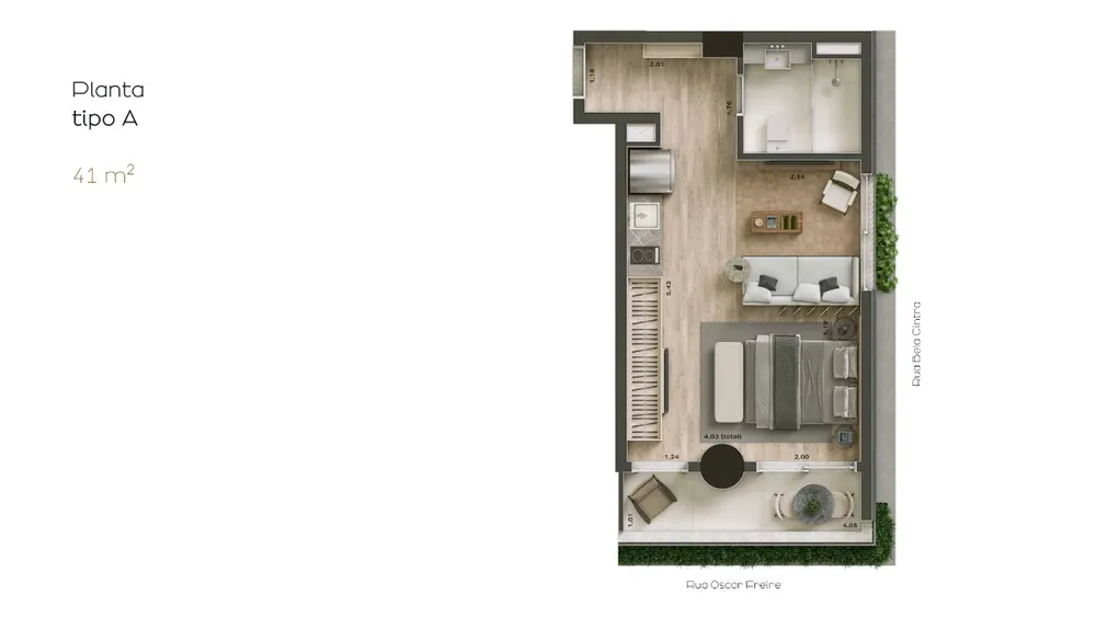 Apartamento, 39 m² - Foto 4