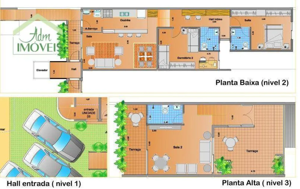 Sobrado, 3 quartos, 112 m² - Foto 2