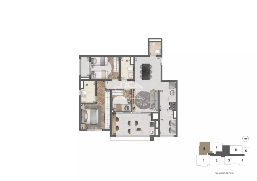 Apartamento, 2 quartos, 67 m² - Foto 1