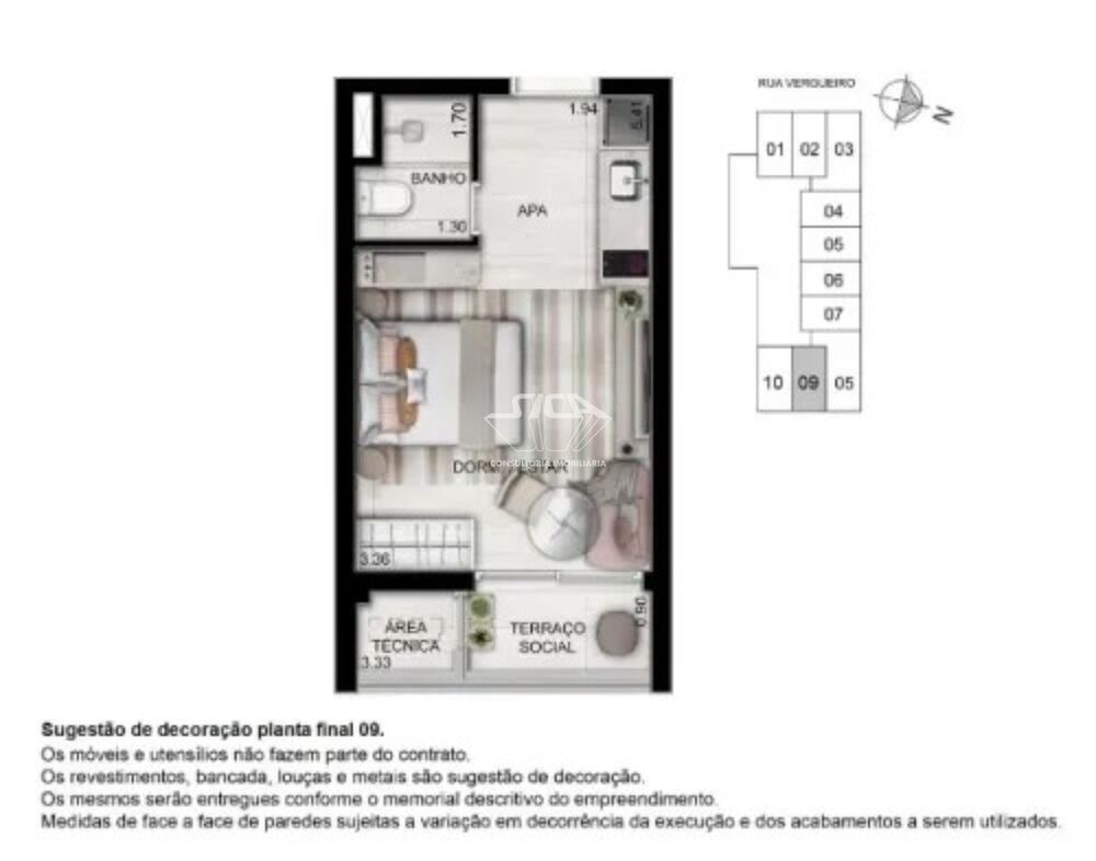 Apartamento, 1 quarto, 23 m² - Foto 3