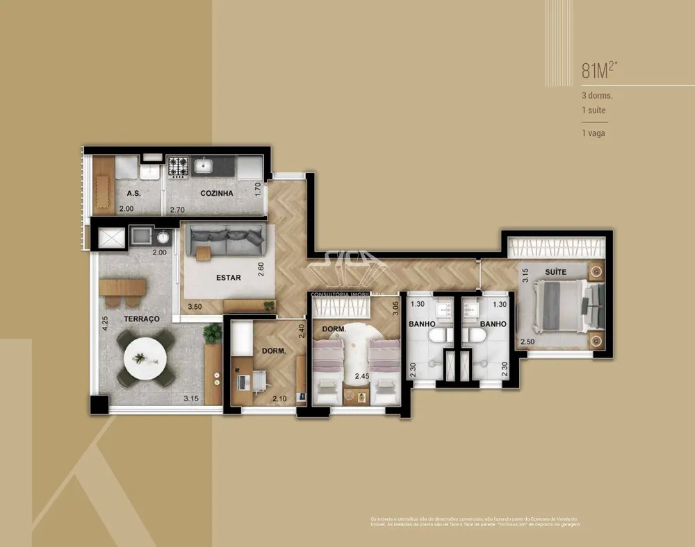 Apartamento, 3 quartos, 124 m² - Foto 14