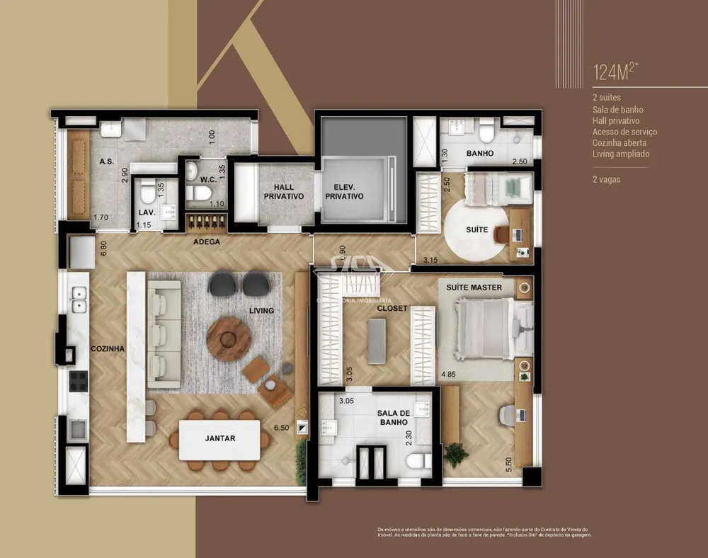 Apartamento, 3 quartos, 124 m² - Foto 16