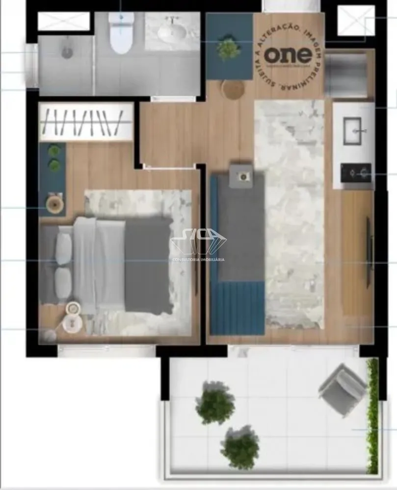 Apartamento, 1 quarto, 36 m² - Foto 12