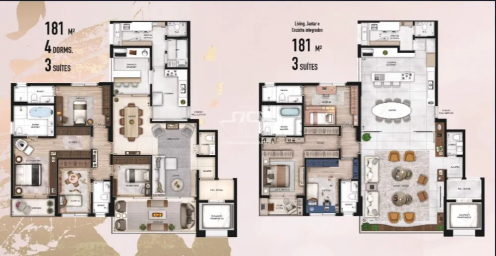 Apartamento, 3 quartos, 181 m² - Foto 1