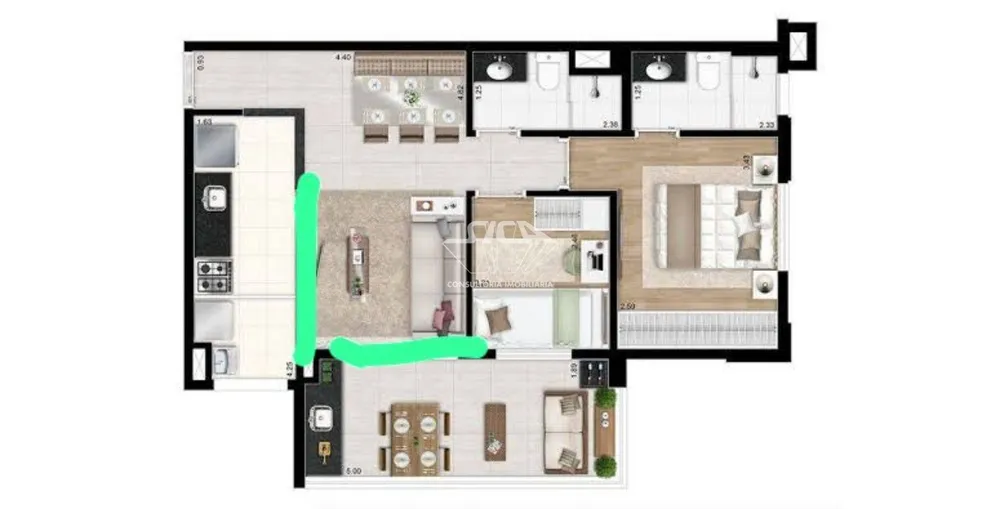 Apartamento, 2 quartos, 62 m² - Foto 20