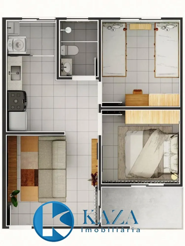 Apartamento, 2 quartos, 45 m² - Foto 3