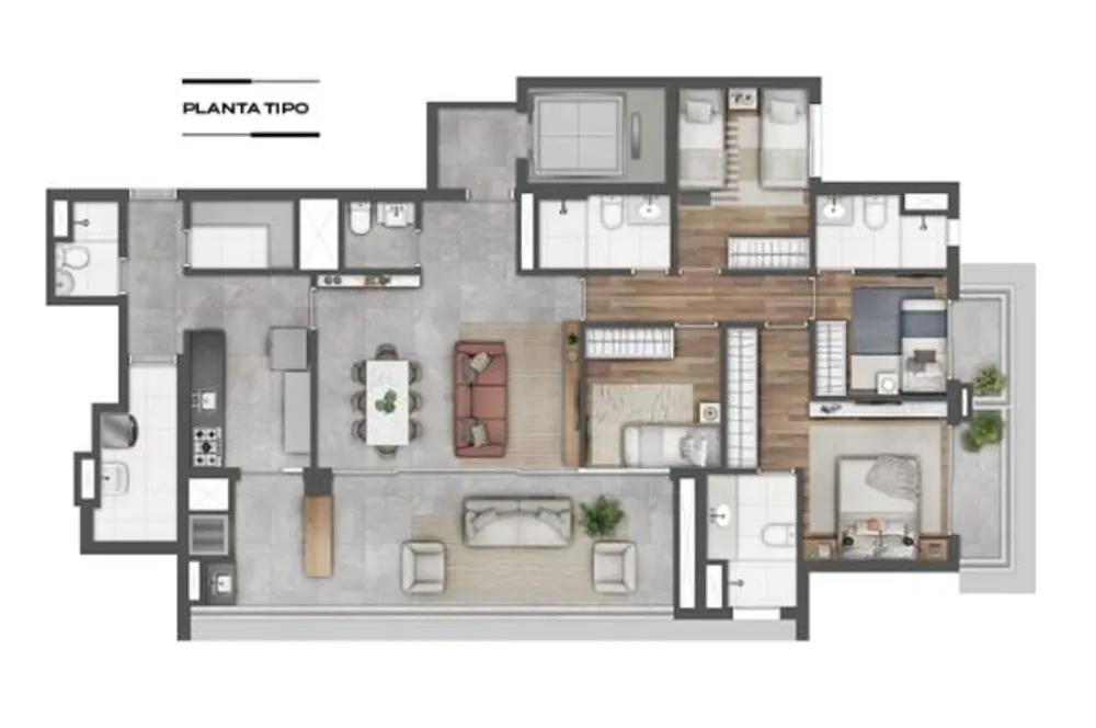 Apartamento, 4 quartos, 146263 m² - Foto 7
