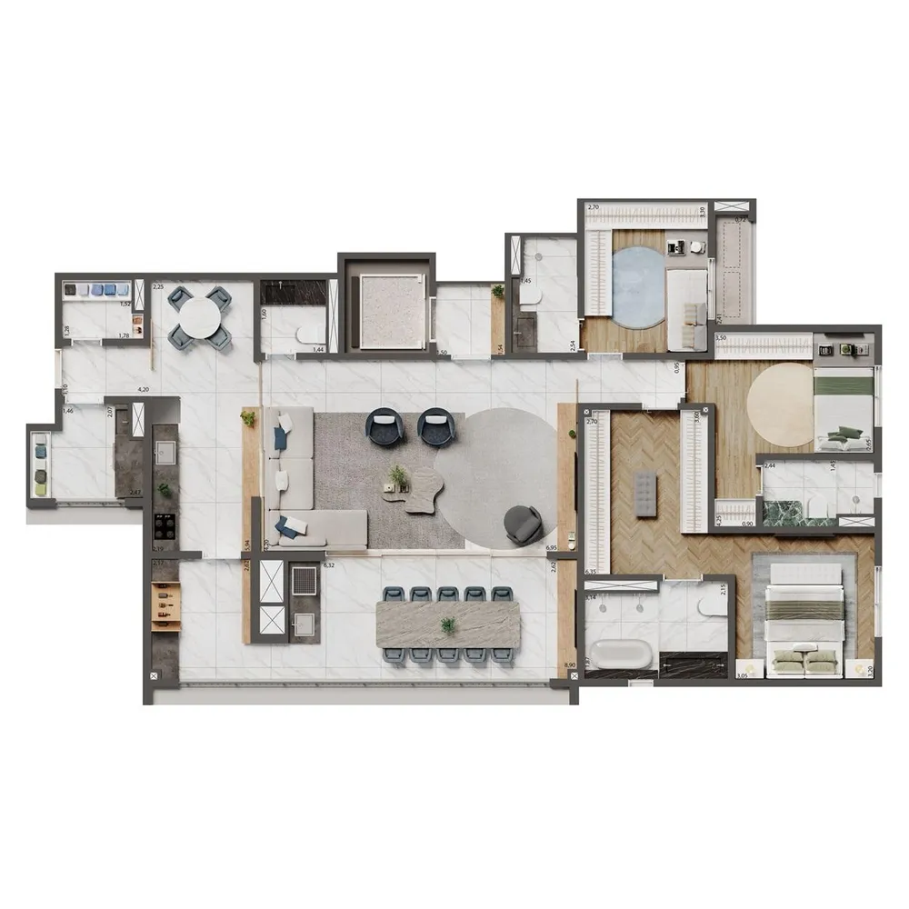 Apartamento, 4 quartos, 25156 m² - Foto 10