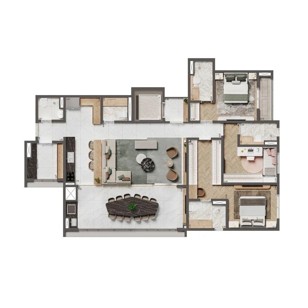 Apartamento, 4 quartos, 25156 m² - Foto 9