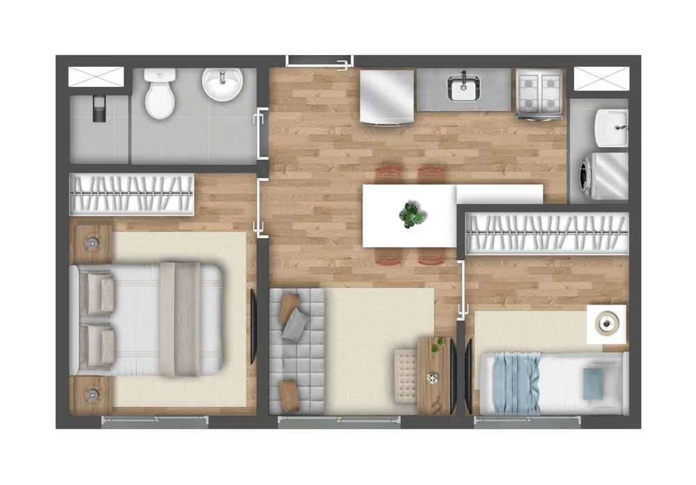 Casa, 2 quartos, 2742 m² - Foto 7