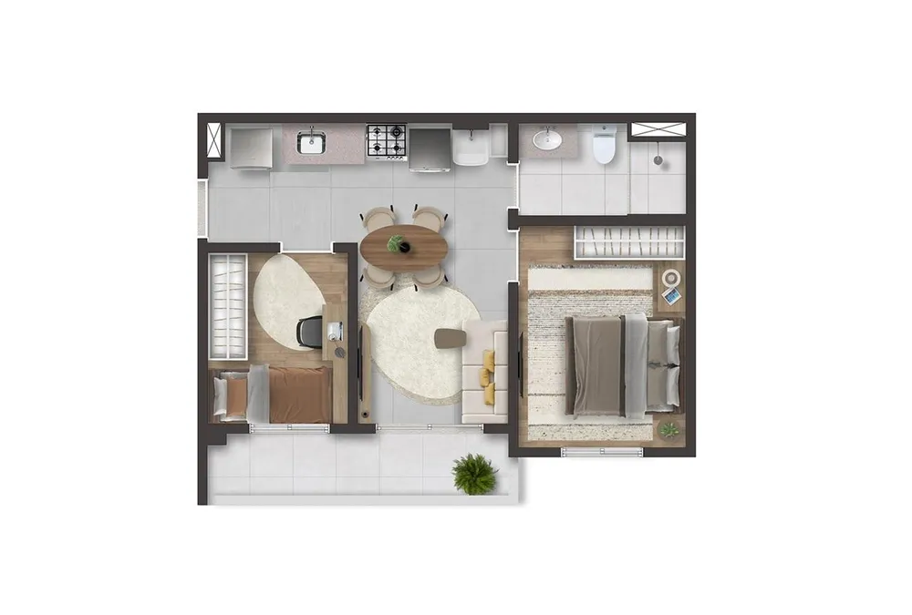Apartamento, 2 quartos, 2640 m² - Foto 3