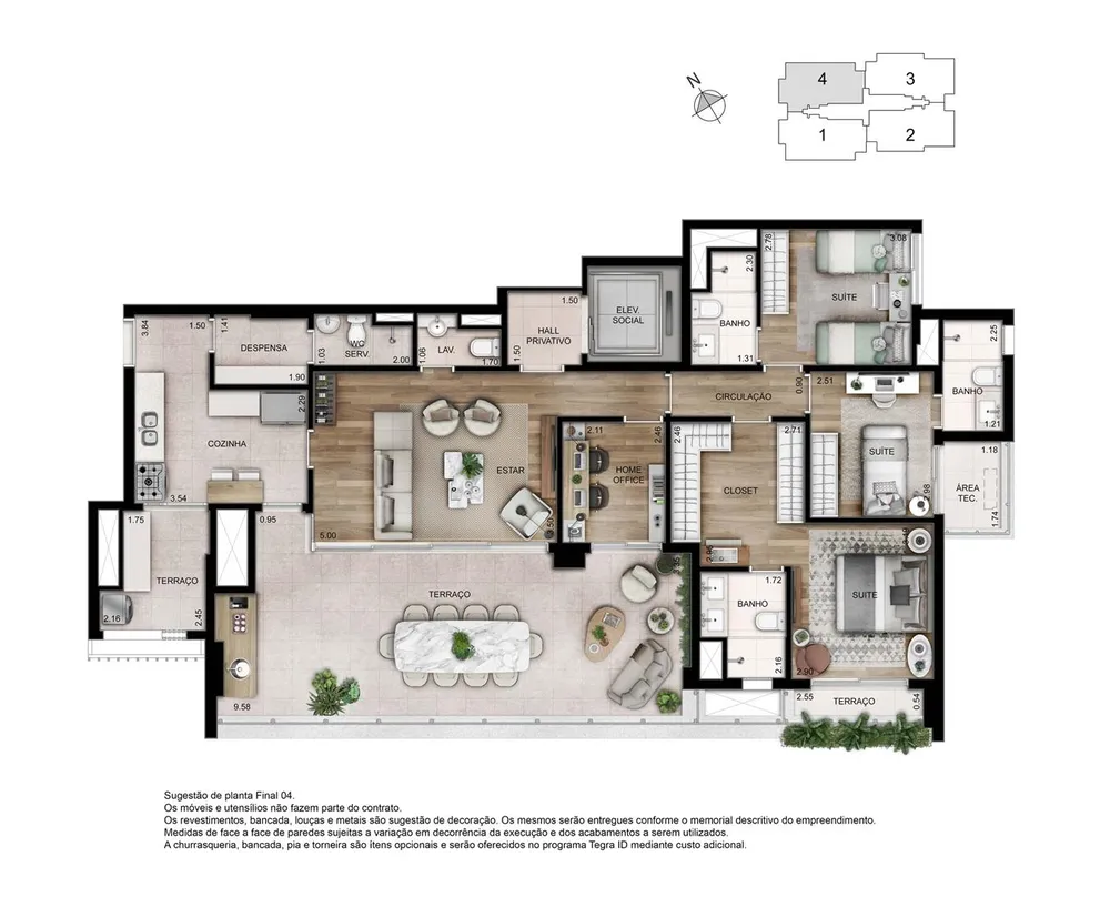 Apartamento, 4 quartos, 157 m² - Foto 11