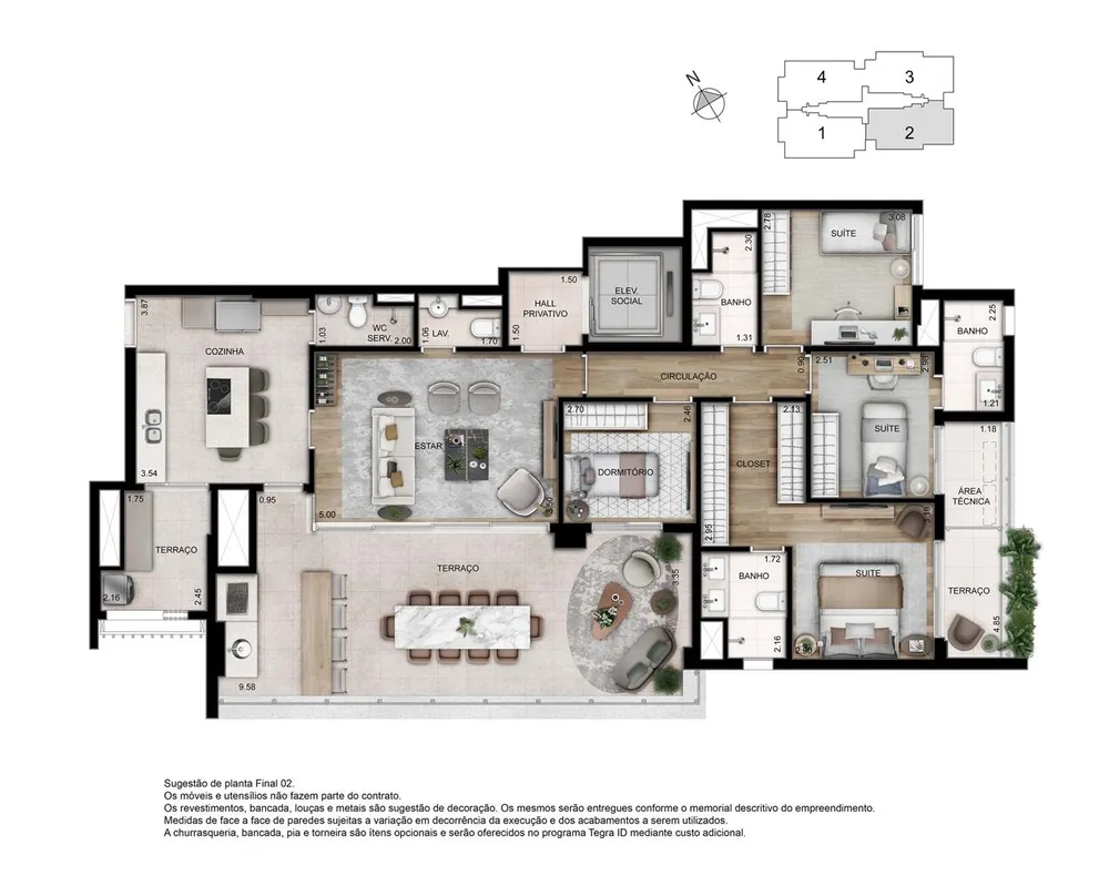 Apartamento, 4 quartos, 157 m² - Foto 12