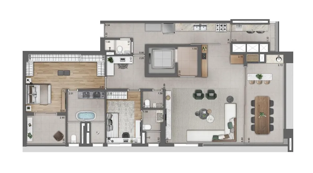 Apartamento, 3 quartos, 170346 m² - Foto 5