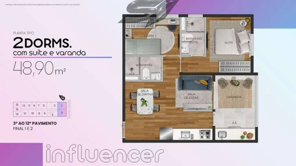 Apartamento, 2 quartos, 2049 m² - Foto 5