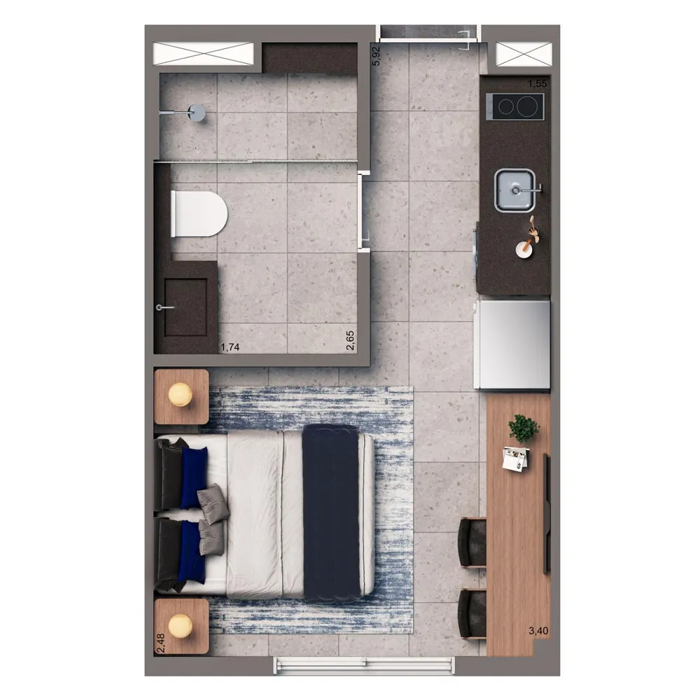 Apartamento, 2 quartos, 1937 m² - Foto 7