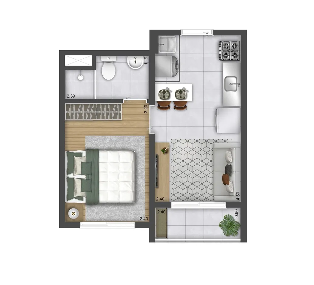 Casa, 2 quartos, 2434 m² - Foto 7