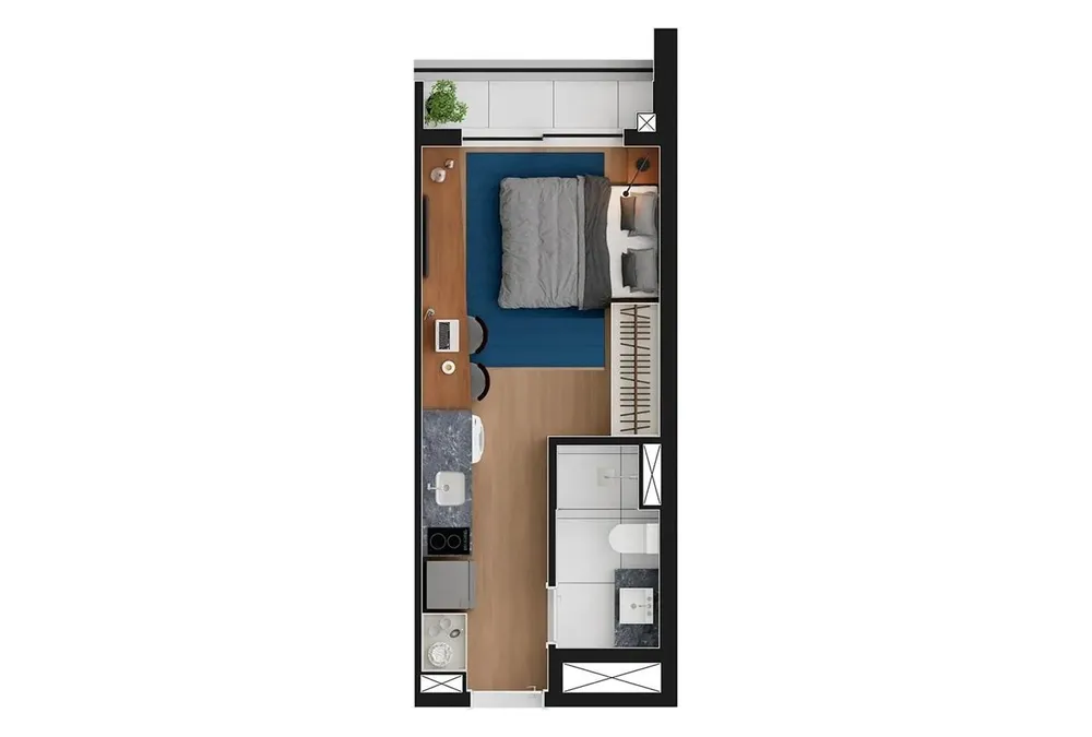 Apartamento, 1 quarto, 2240 m² - Foto 8