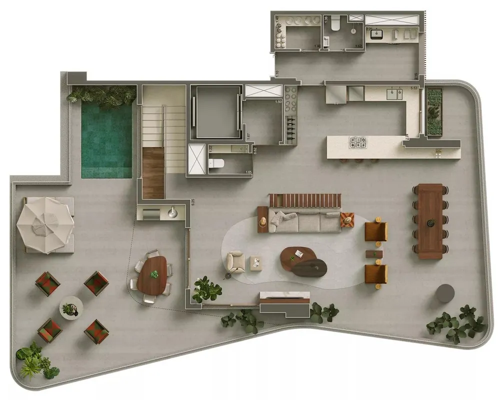 Apartamento, 4 quartos, 186226 m² - Foto 7