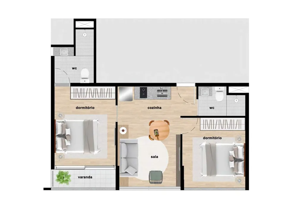 Apartamento, 2 quartos, 2446 m² - Foto 5
