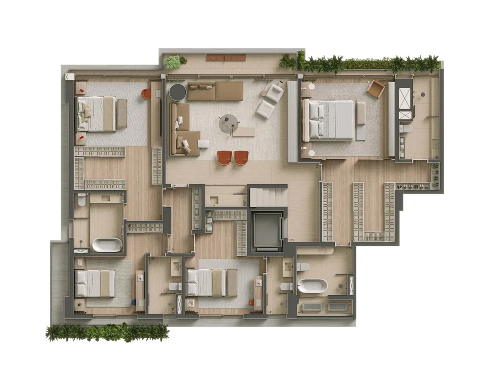 Apartamento, 4 quartos, 212425 m² - Foto 12