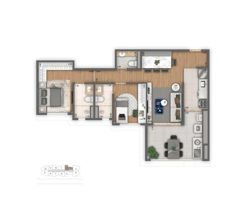 Apartamento, 3 quartos, 4789 m² - Foto 19