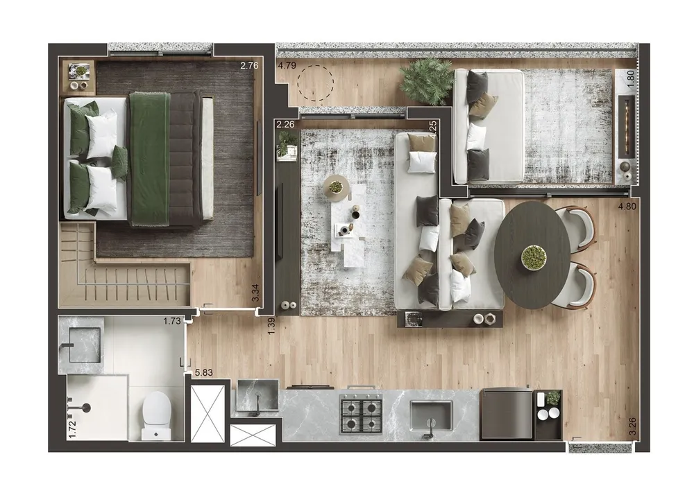 Apartamento, 2 quartos, 2942 m² - Foto 10
