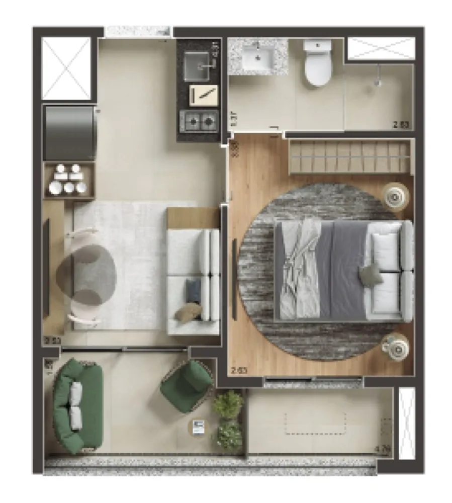 Apartamento, 2 quartos, 2942 m² - Foto 11