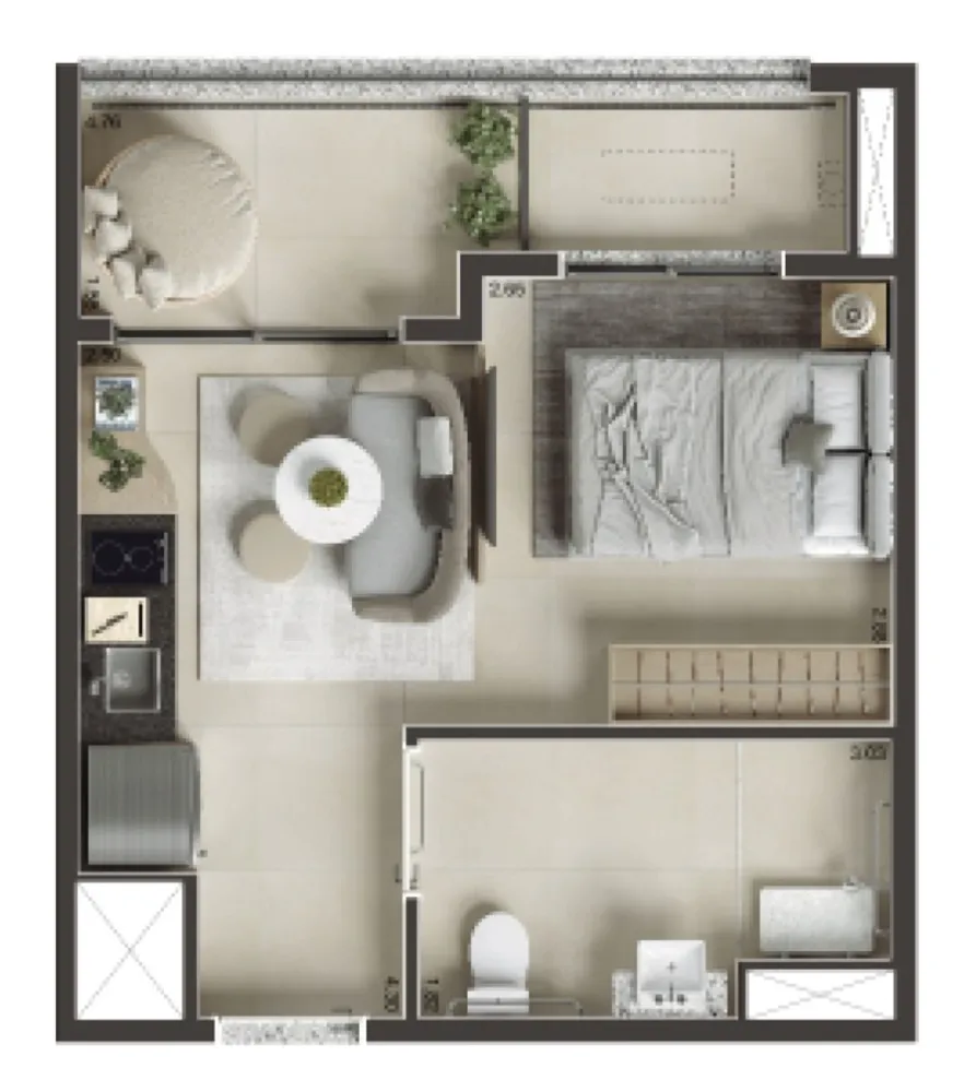 Apartamento, 2 quartos, 2942 m² - Foto 8