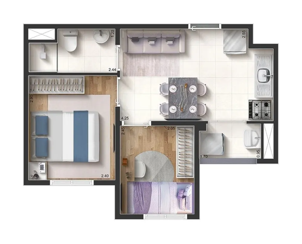 Casa, 2 quartos, 2542 m² - Foto 7