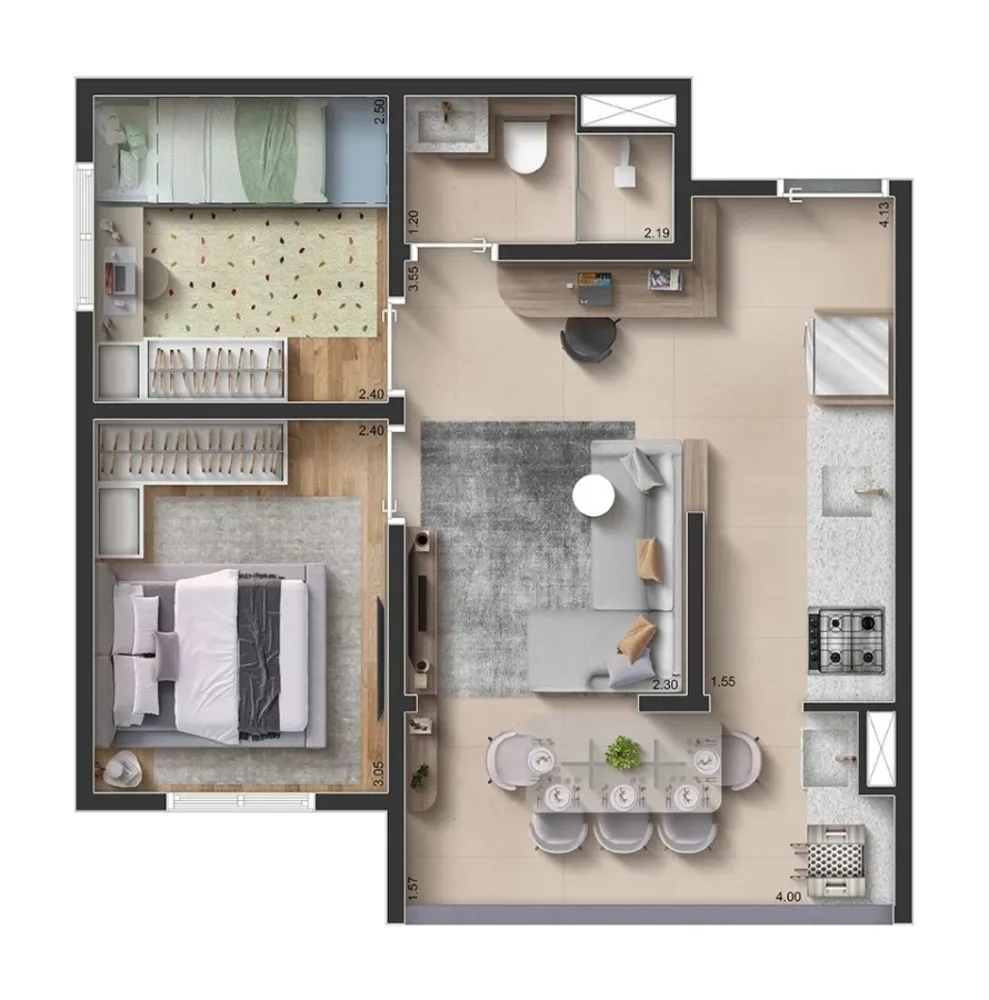 Casa, 2 quartos, 2542 m² - Foto 8