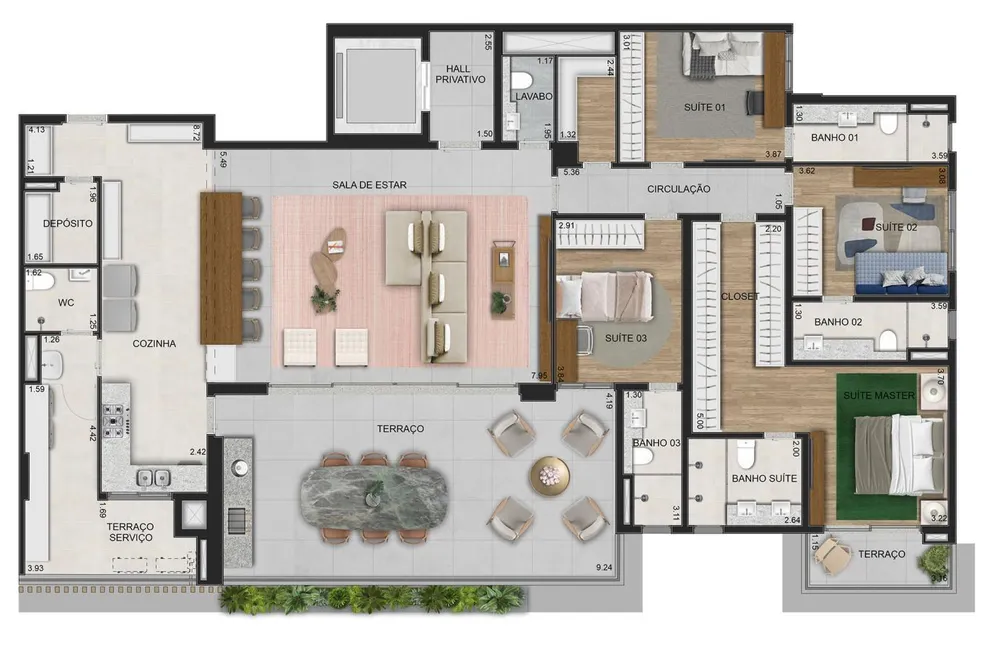 Apartamento, 4 quartos, 258 m² - Foto 8