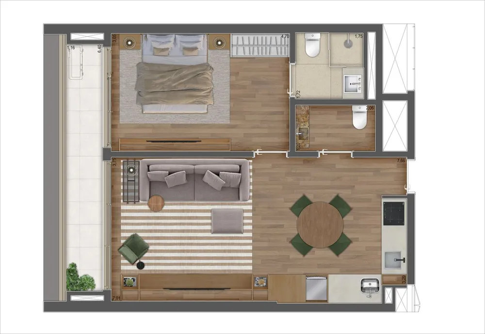 Apartamento, 3 quartos, 28124 m² - Foto 7