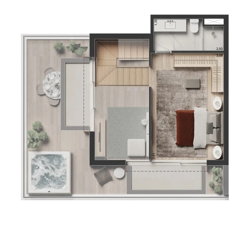 Apartamento, 1 quarto, 2584 m² - Foto 8