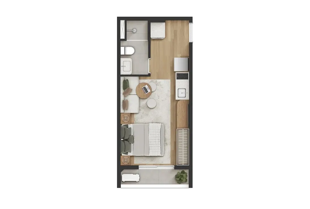 Apartamento, 1 quarto, 1924 m² - Foto 7