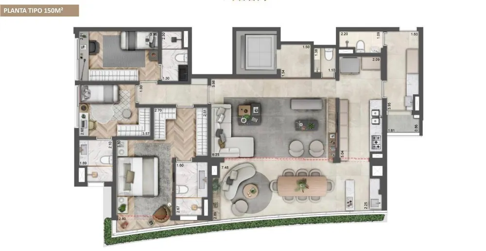 Apartamento, 3 quartos, 27221 m² - Foto 8