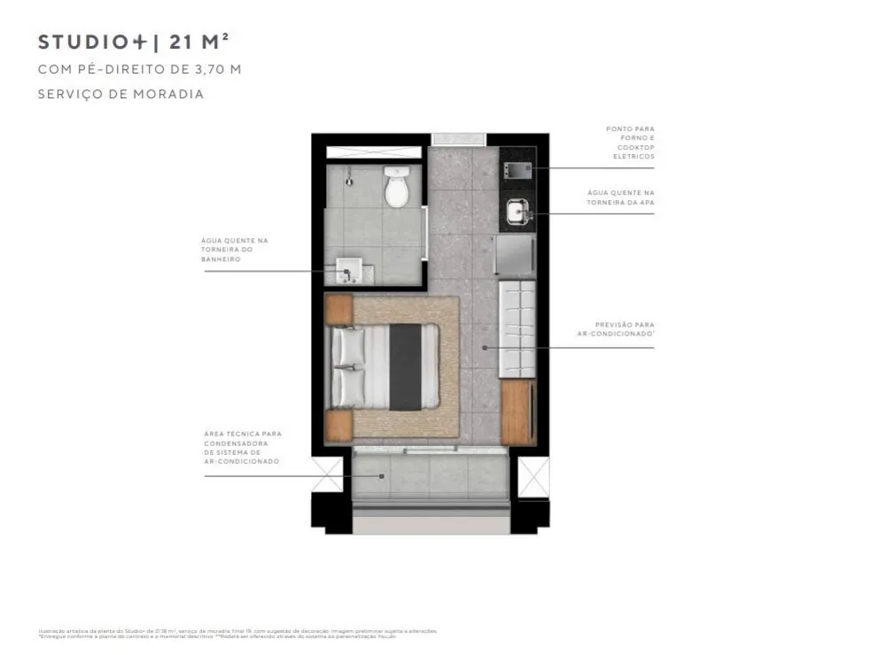 Apartamento, 1 quarto, 2129 m² - Foto 1