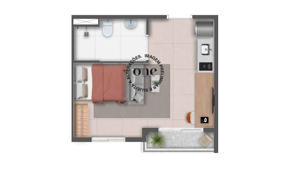Apartamento, 1 quarto, 2128 m² - Foto 8