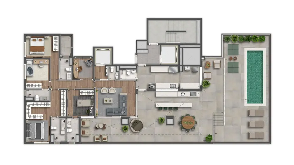 Apartamento, 4 quartos, 23296 m² - Foto 8