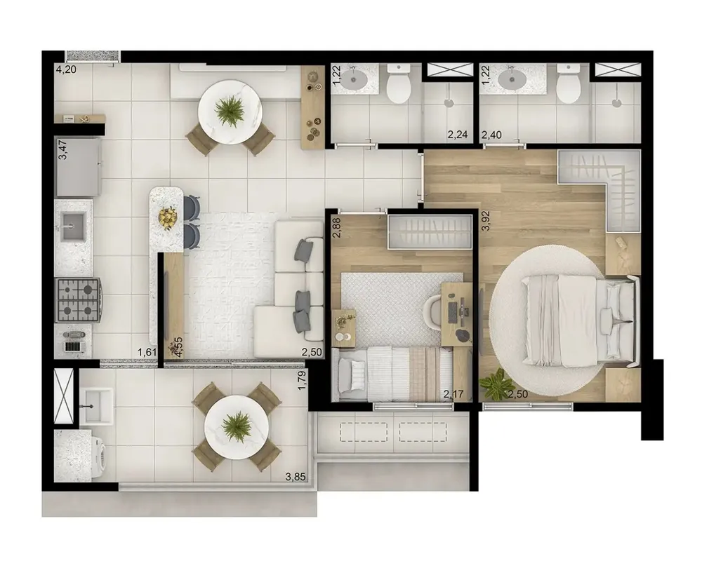 Apartamento, 3 quartos, 3077 m² - Foto 8