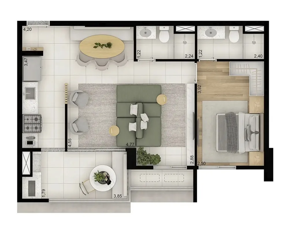Apartamento, 3 quartos, 3077 m² - Foto 9