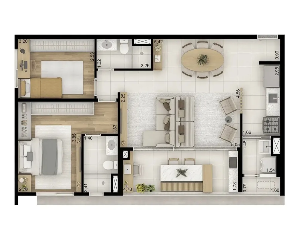Apartamento, 3 quartos, 3077 m² - Foto 11