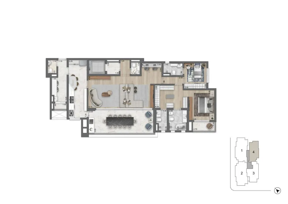 Apartamento, 4 quartos, 27254 m² - Foto 6