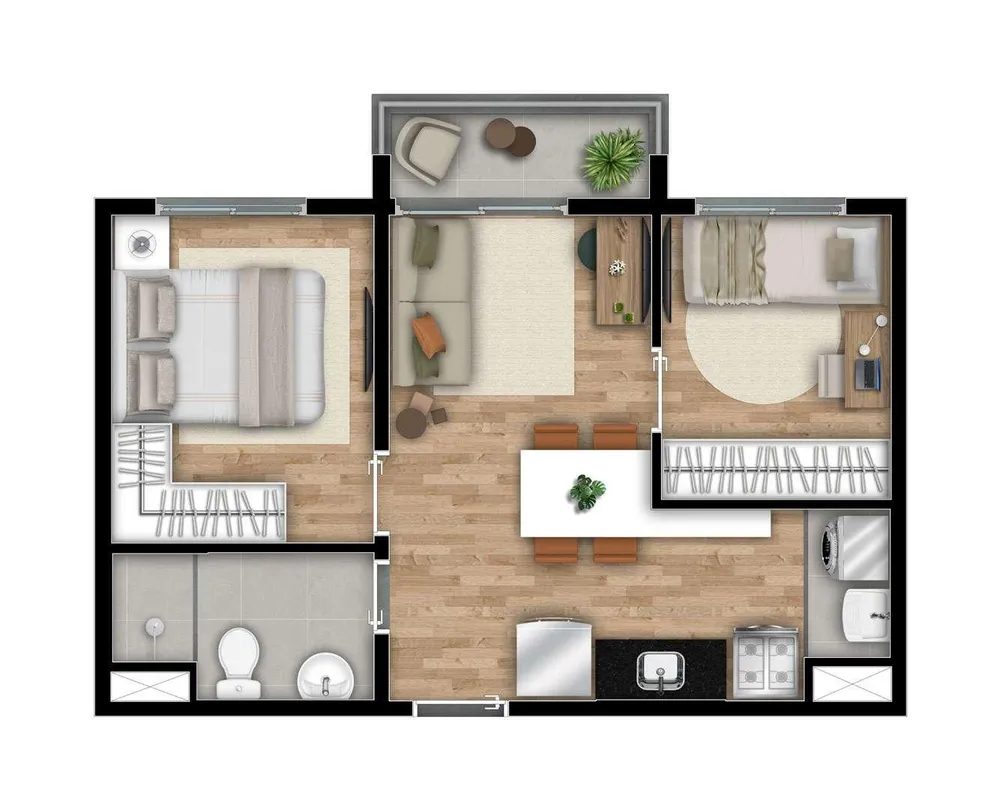 Casa, 2 quartos, 2441 m² - Foto 12