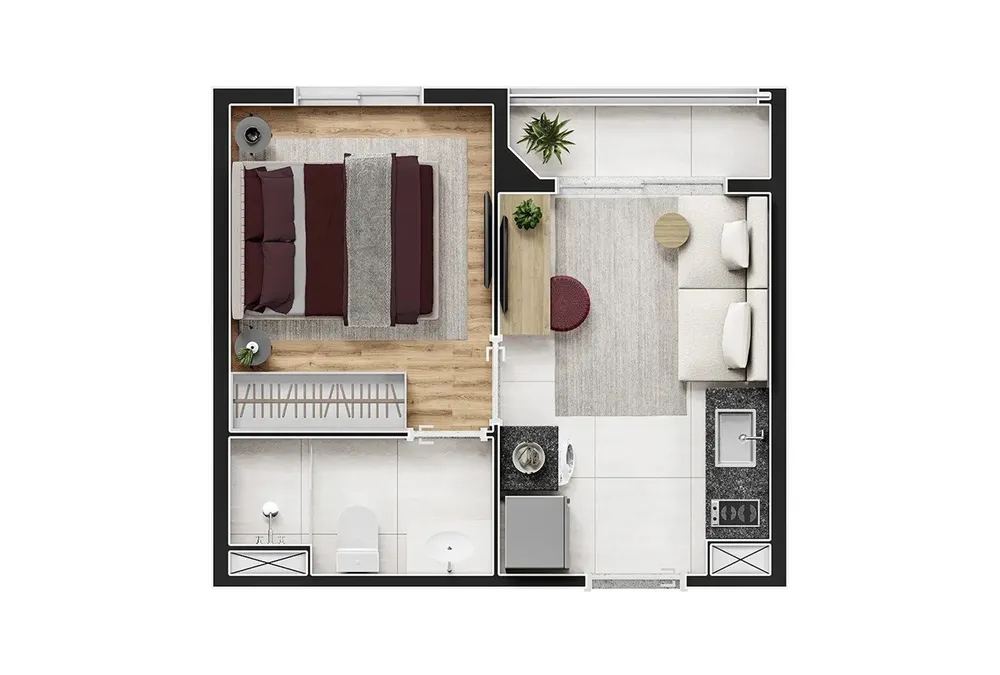 Apartamento, 1 quarto, 2134 m² - Foto 10