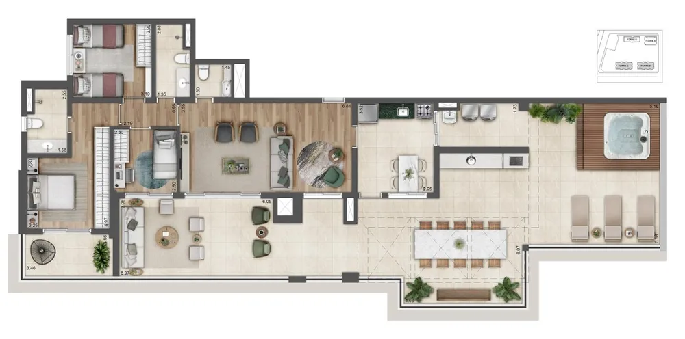 Apartamento, 4 quartos, 72350 m² - Foto 12