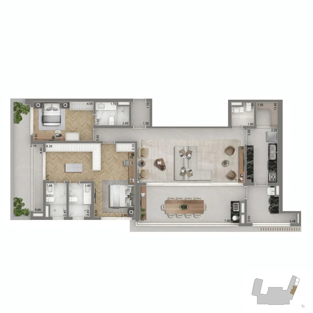 Apartamento, 4 quartos, 139362 m² - Foto 6