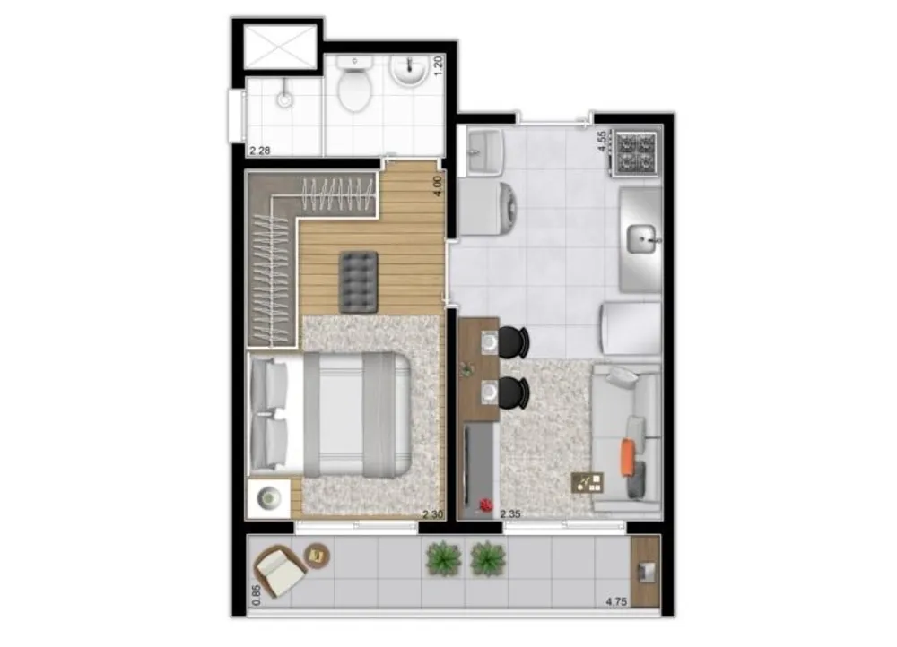 Casa, 2 quartos, 2743 m² - Foto 3